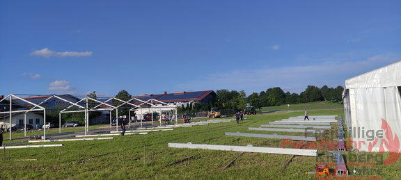 Zeltaufbau 