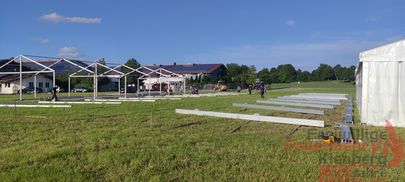Zeltaufbau 