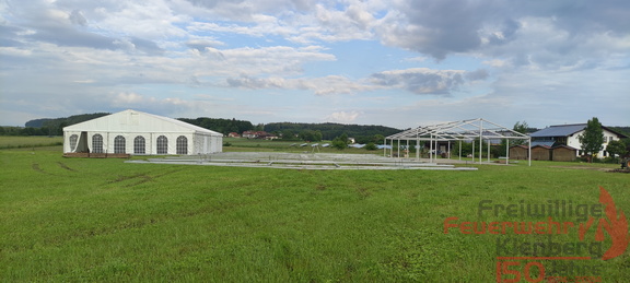 Zeltaufbau 